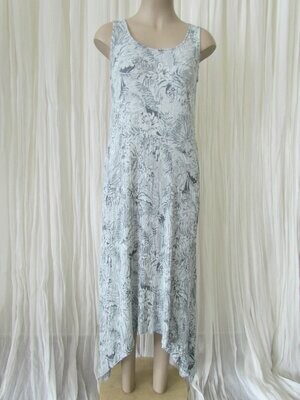 Grey Floral Dress