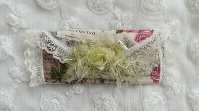 Pink Floral Padded Reading Glasses Case