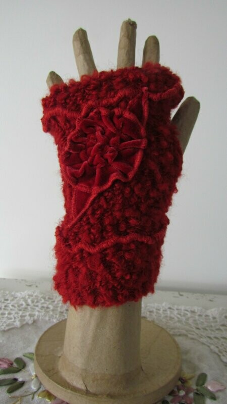 Red Wool Gloves
