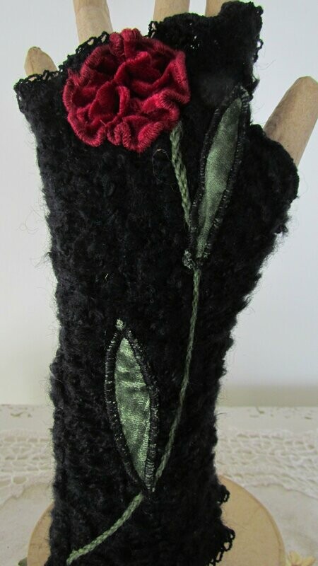 Black Wool Gloves