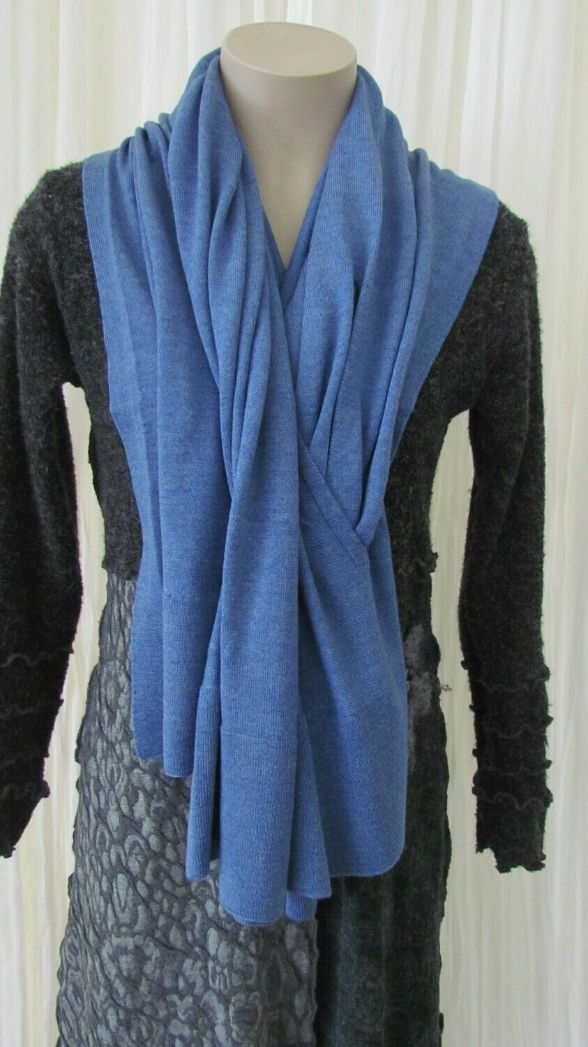 Blue Berry Merino Shawl