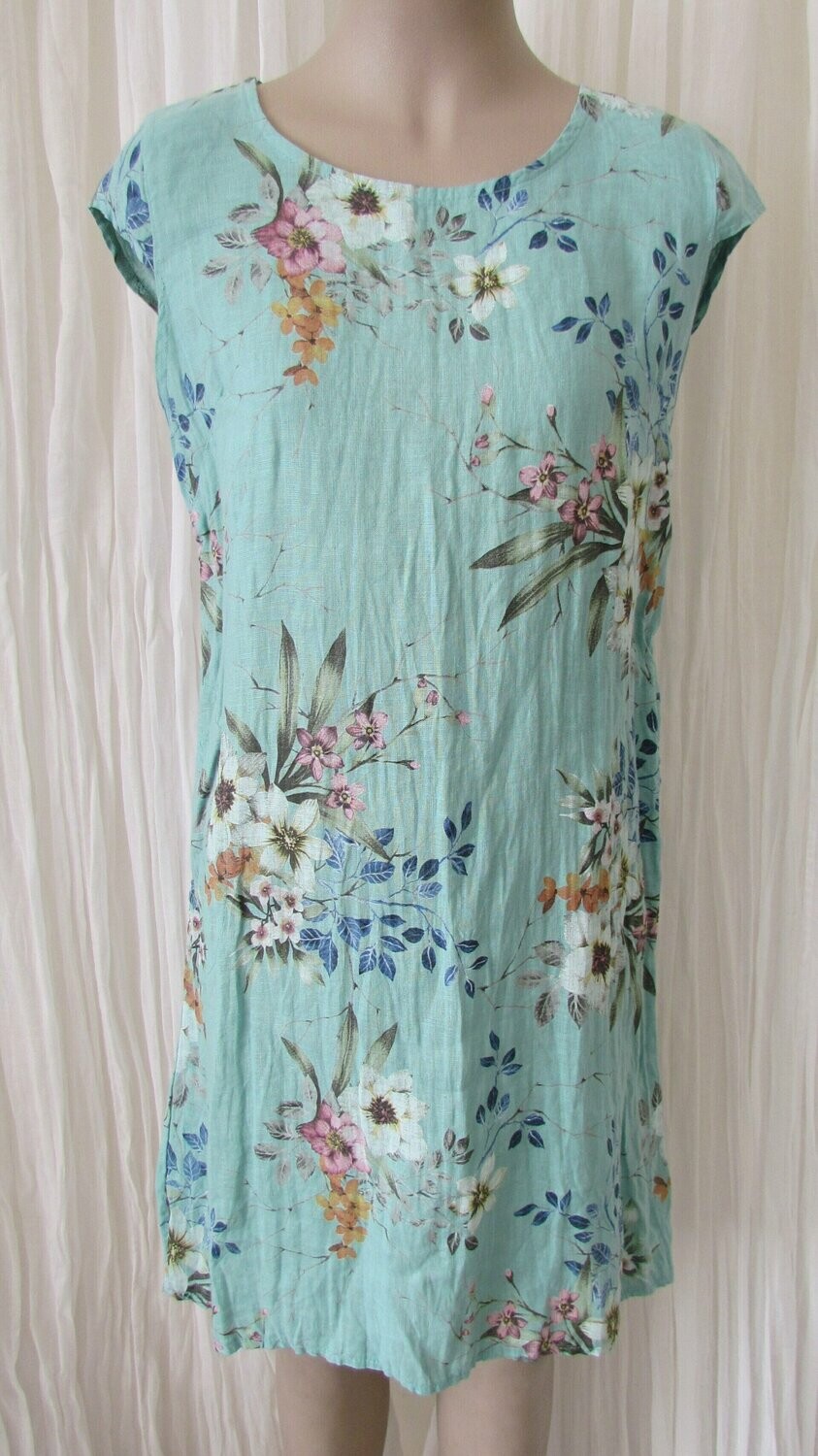 Tiffany Floral Linen Dress