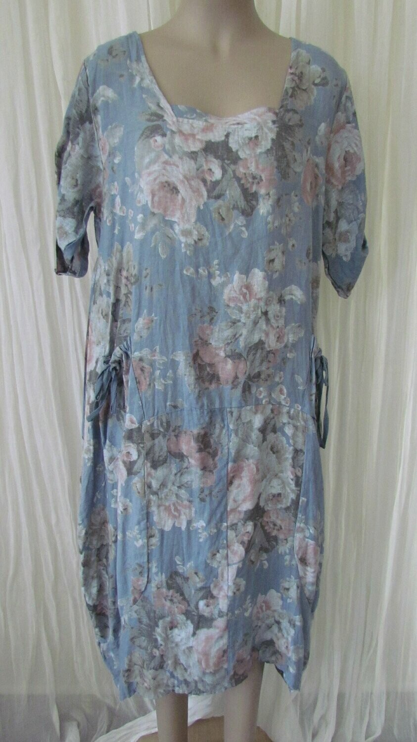 Denim Floral Dress