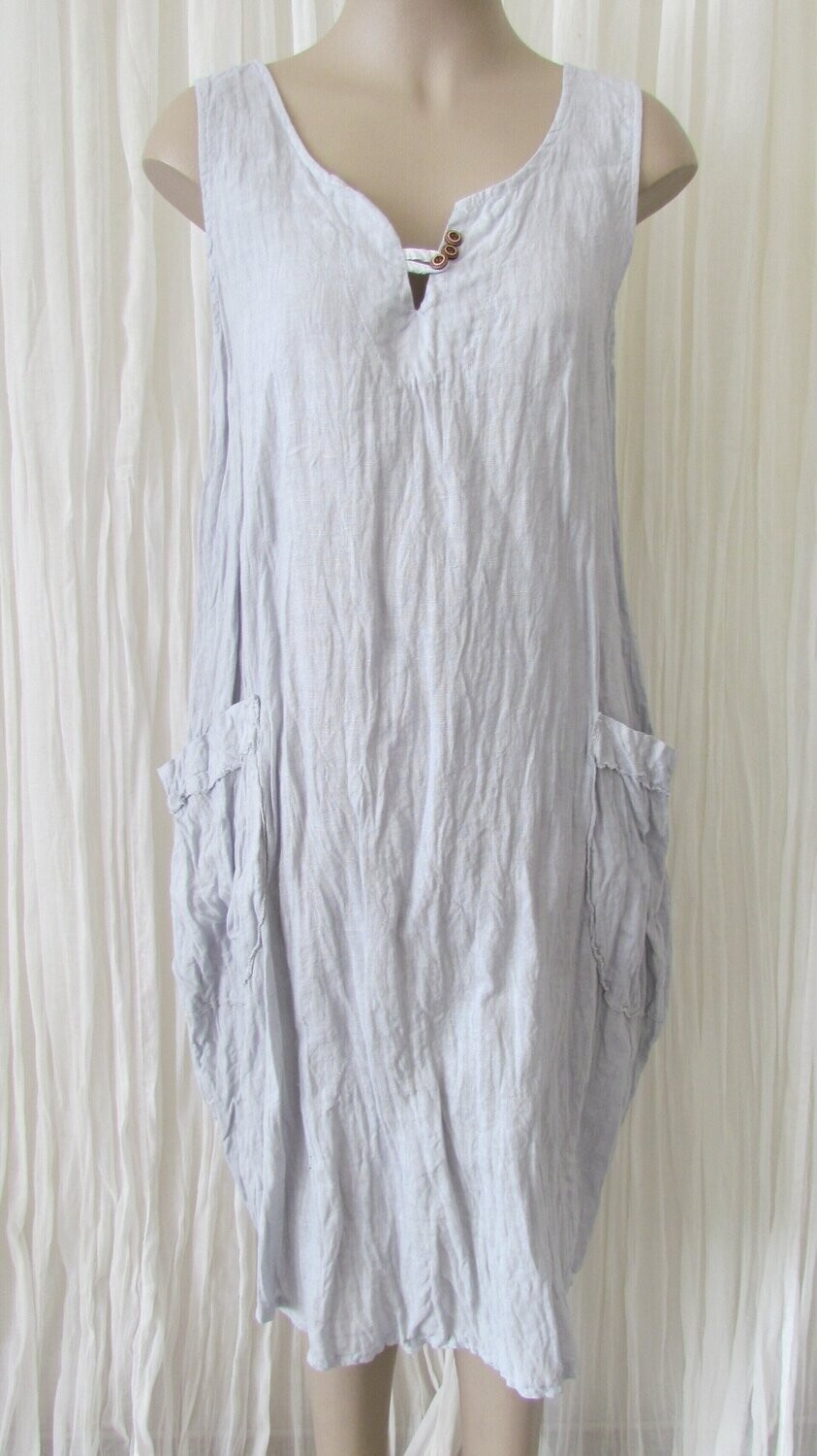Sliver Linen Dress
