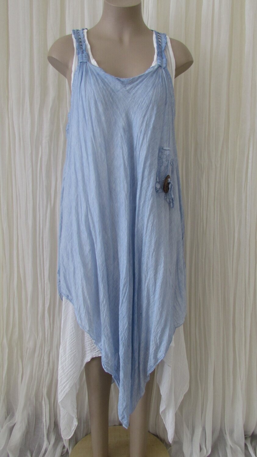 Denim Cotton Sleeveless Dress