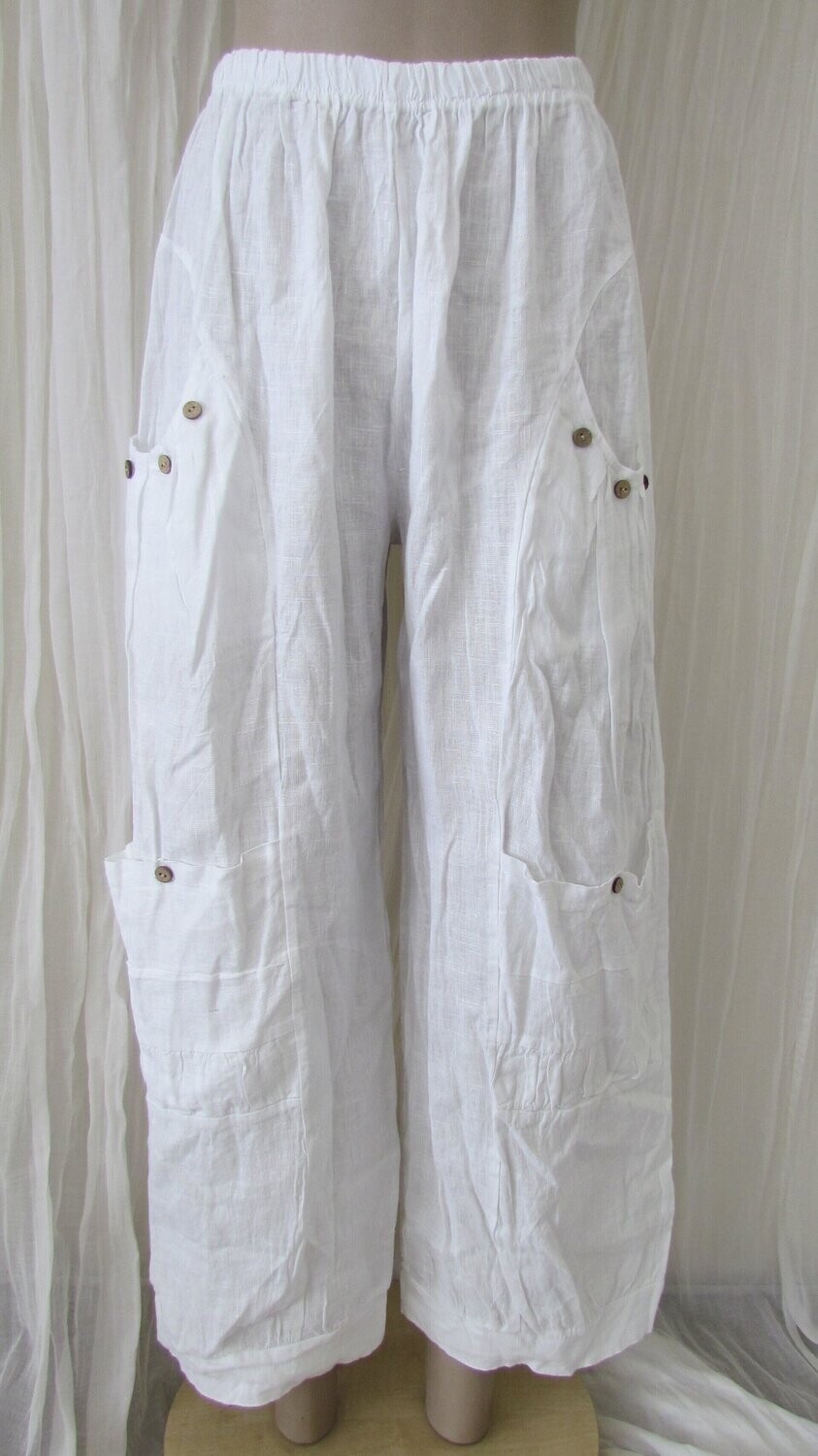 White Linen Pants