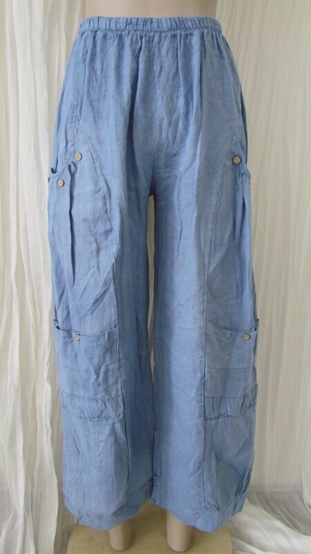 Denim Linen Pants