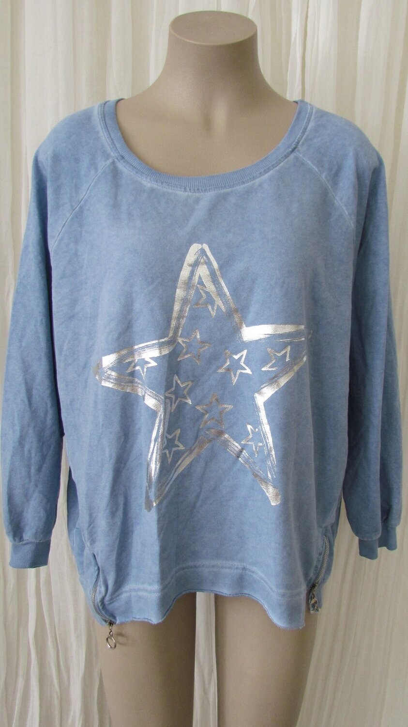 Denim Star Sweat Top