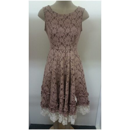 ​Blush vintage lace dress