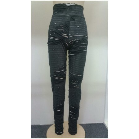 Black natural ripped skinnies