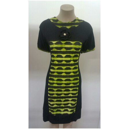 ​Lime/black dress