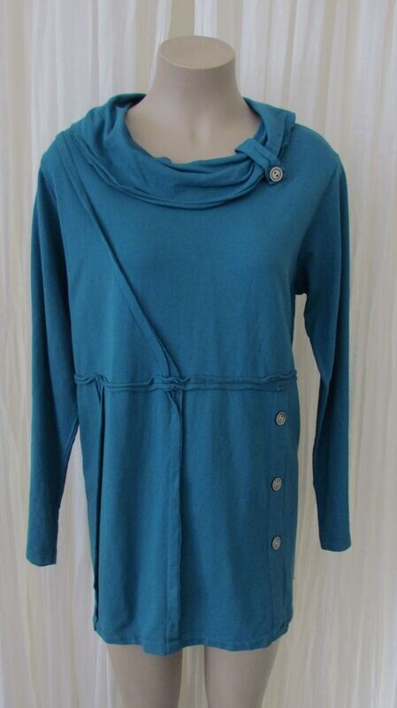 Teal Roll Neck Sweater