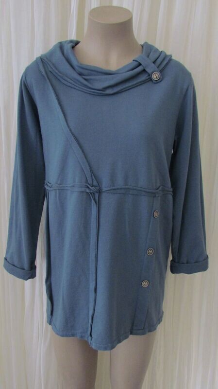 Denim Roll Neck Sweater