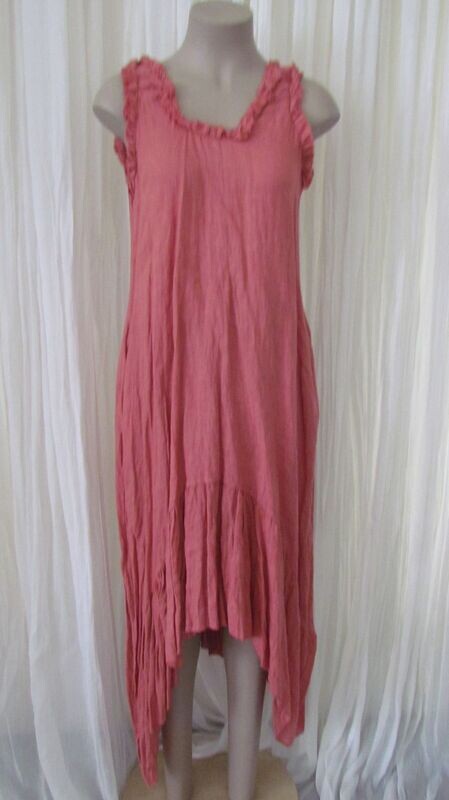 Sugar Poppy Linen Frill Sleeveless Dress