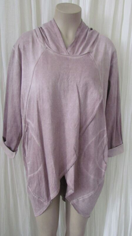 Blush Tulip Wrap Hooded Top