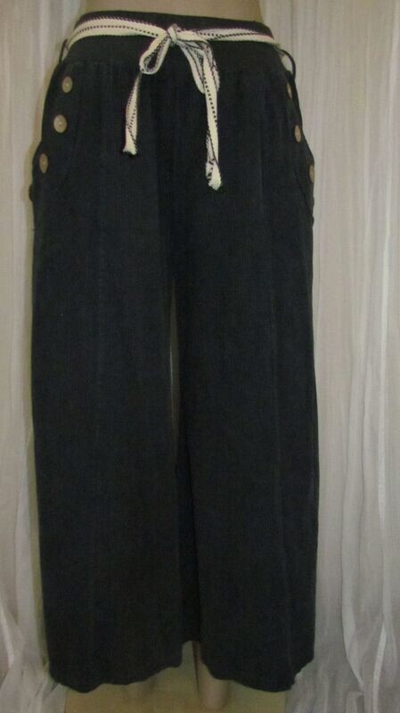 Charcoal Cord Culottes