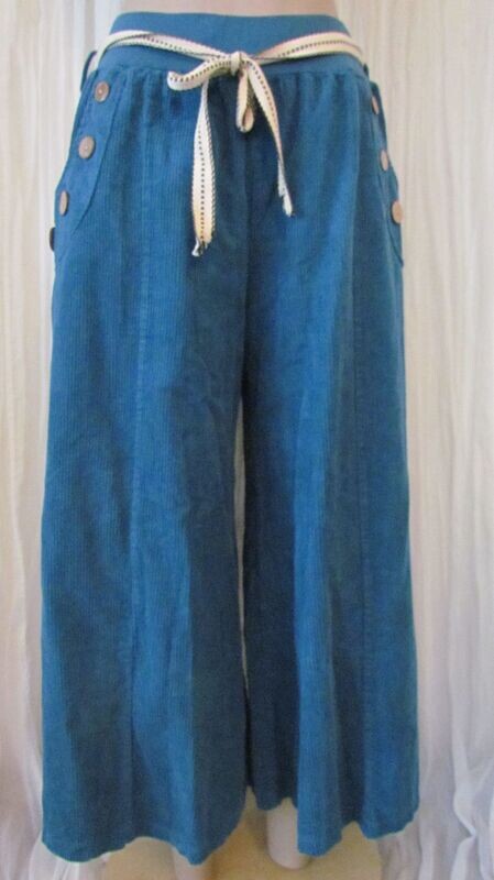 Teal Cord Culottes
