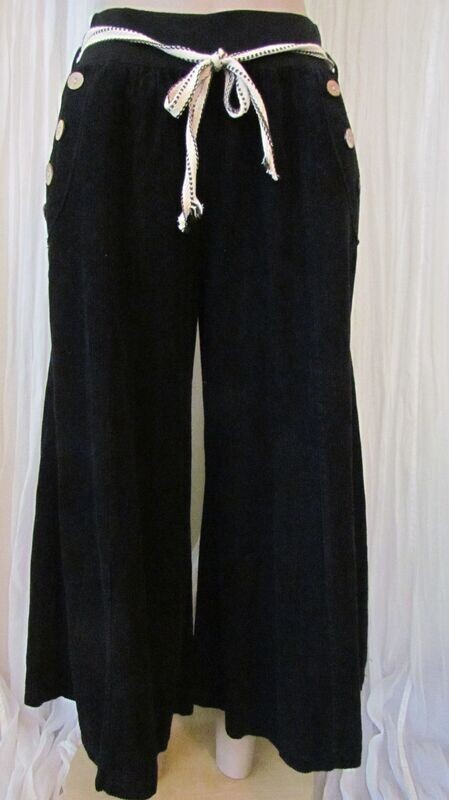 Black Cord Culottes