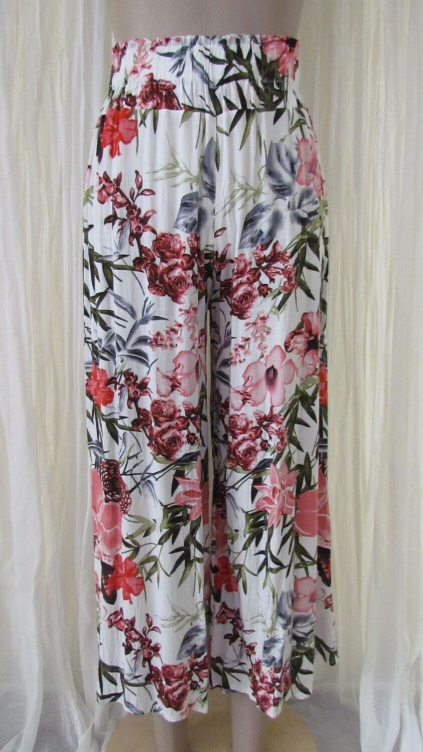 Floral Wide Leg Pants