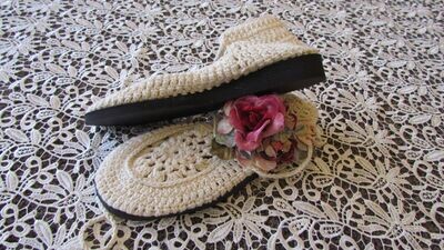 Natural Handmade Crochet Shoes