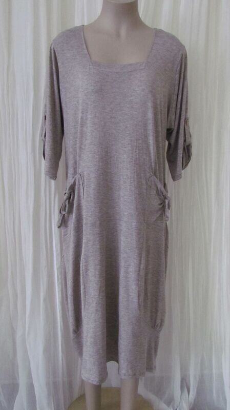 Mushroom Merino Dress