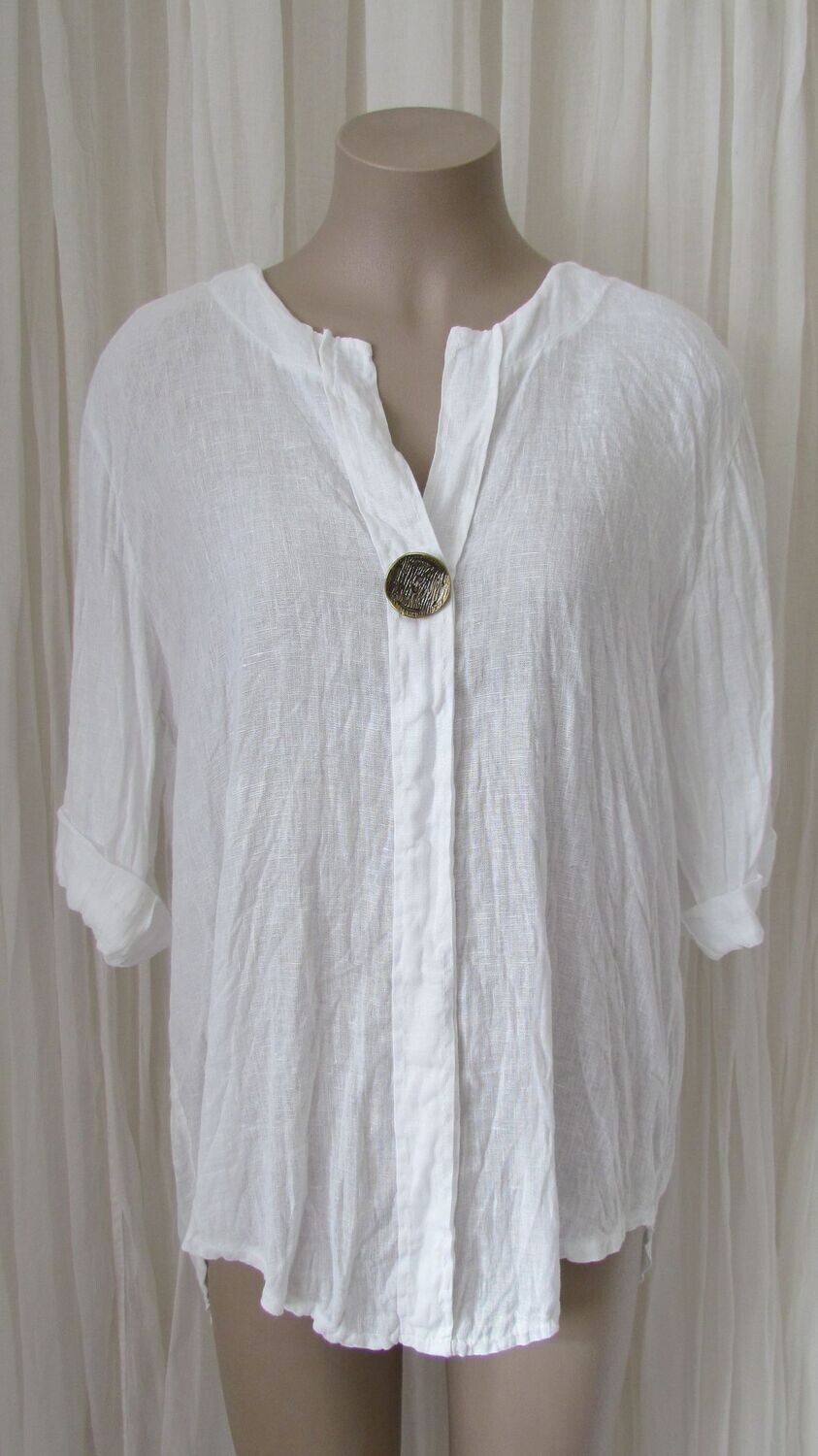 White Linen hi lo Top