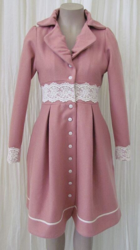 Pink Wool Coat