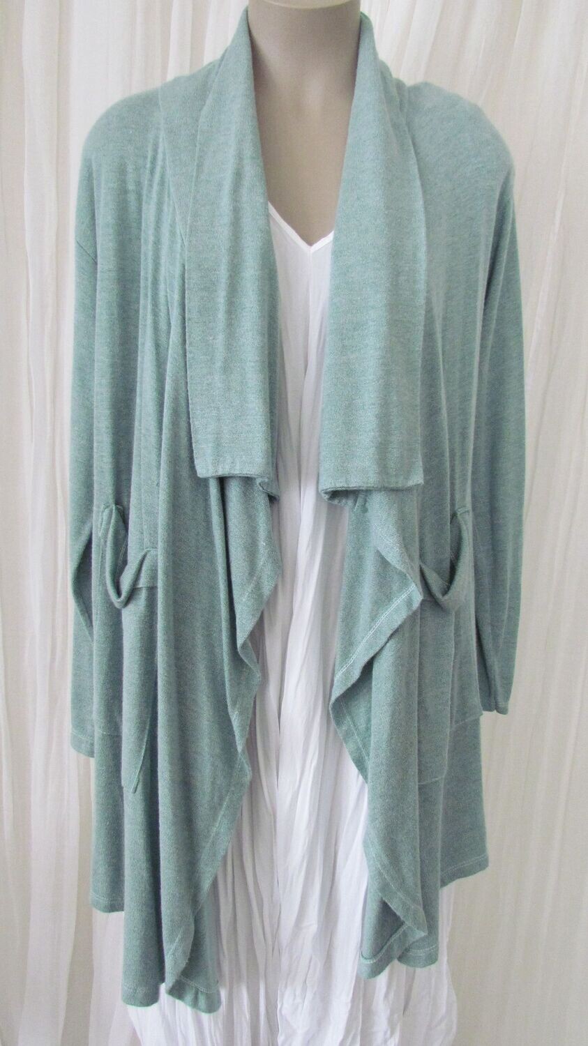 Green Waterfall Cardi