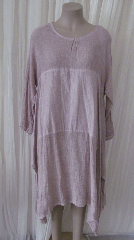 Pink Linen Slouch Dress Pink Linen Slouch Dress