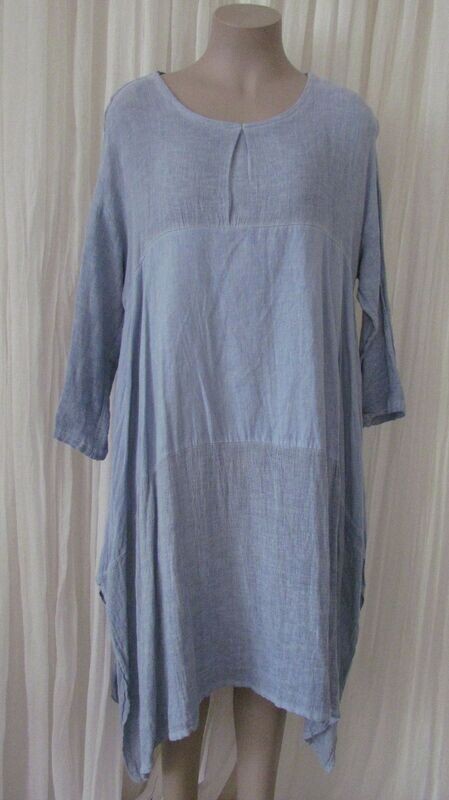 Denim Linen Slouch Dress Denim Linen Slouch Dress