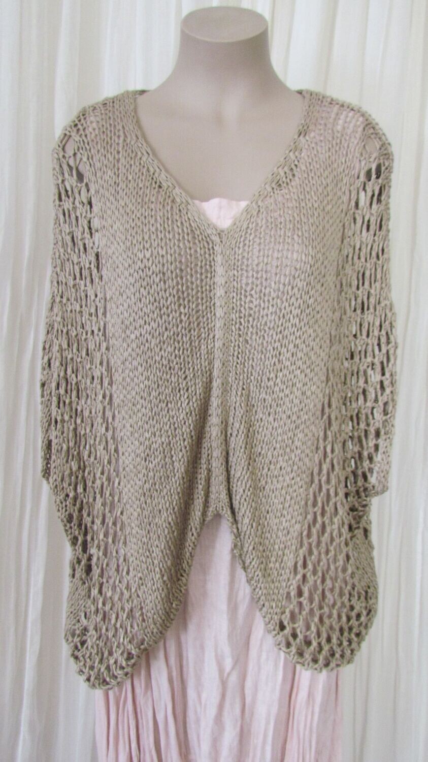 Mocha Crochet Beach Cover Up