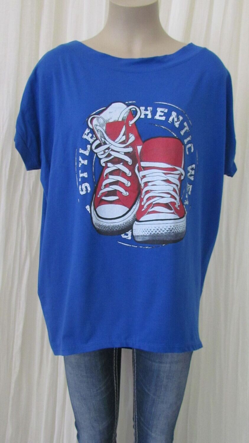 Royal Blue Italian Boot Top