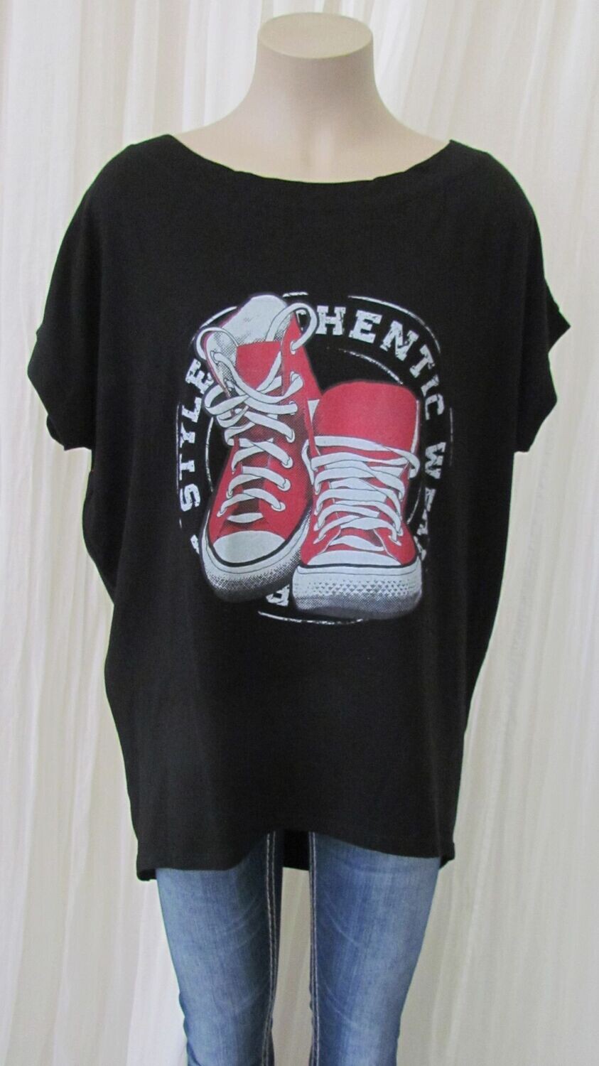 Black Italian Boot Top