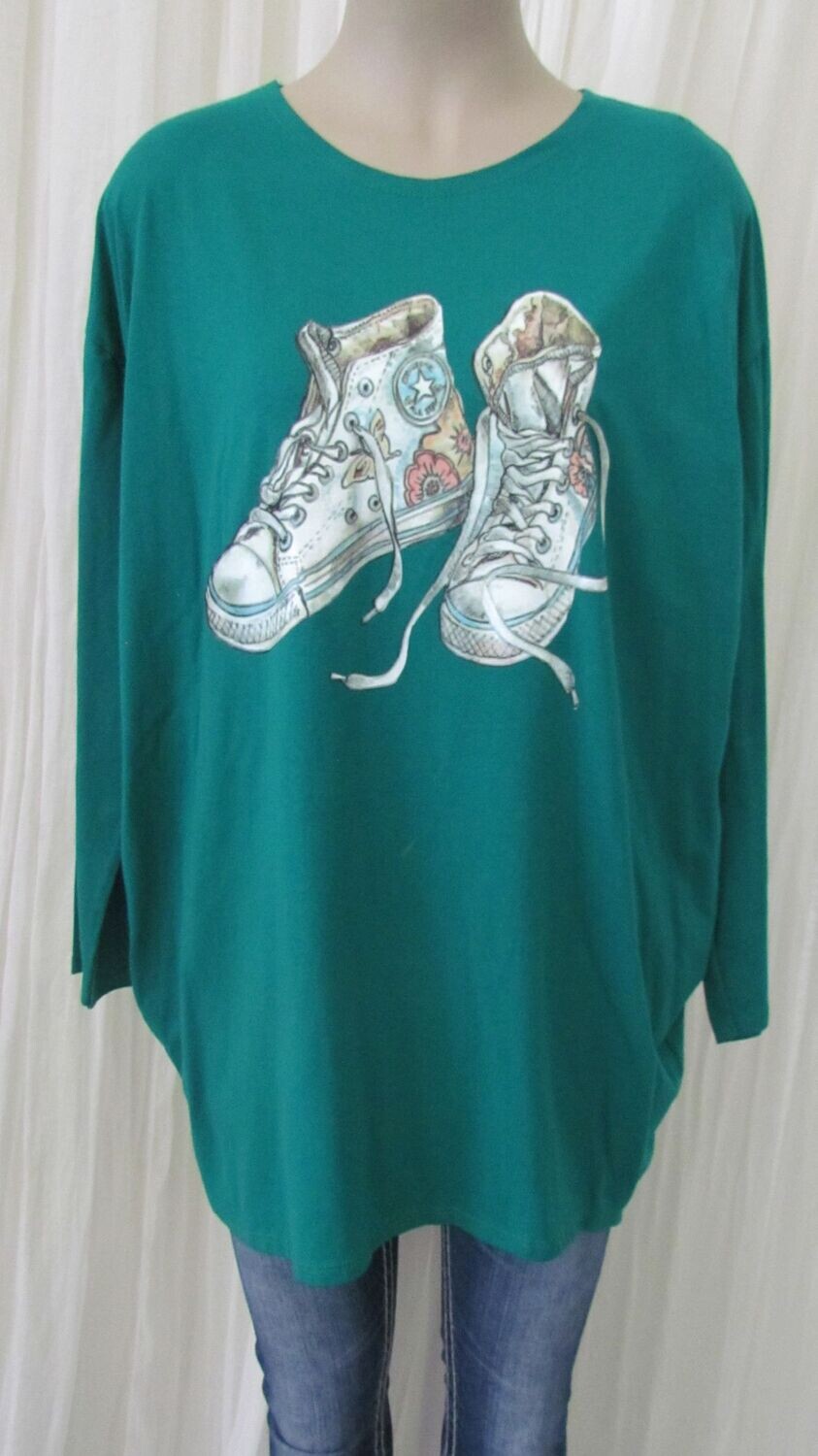 Green Italian LS Boot Top