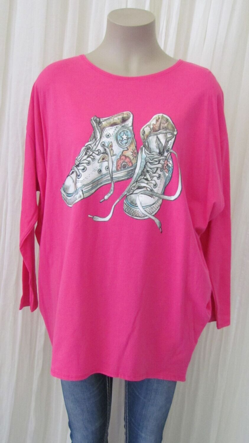 Fuchsia Italian LS Boot Top