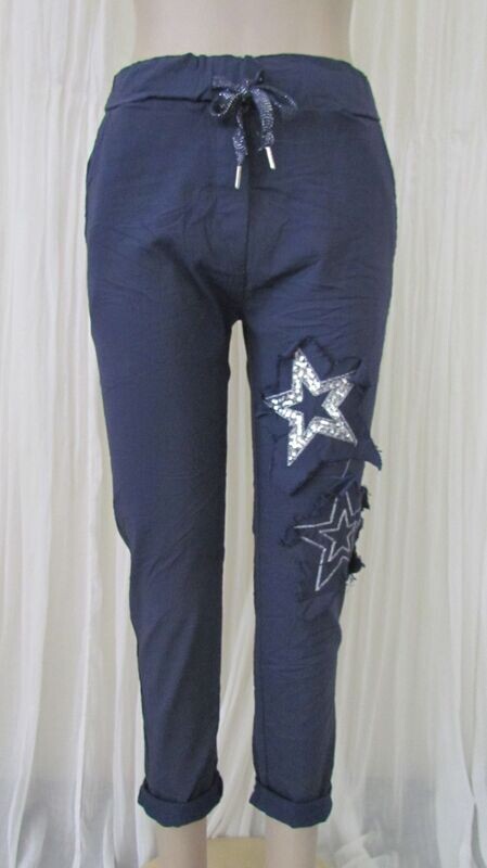 Navy Star Stretch Pants Navy Star Stretch Pants
