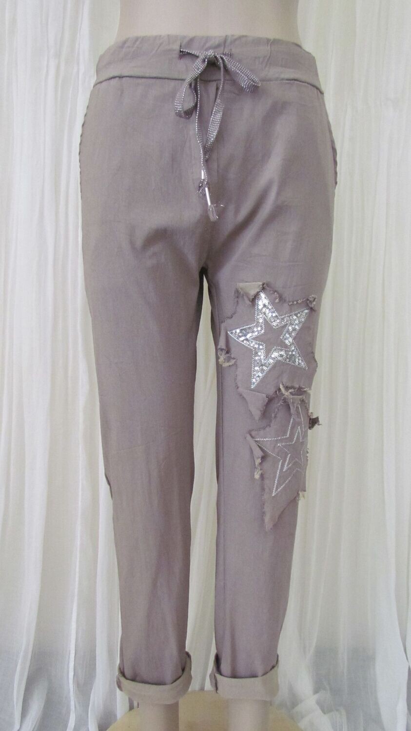Mocha Star Stretch Pants