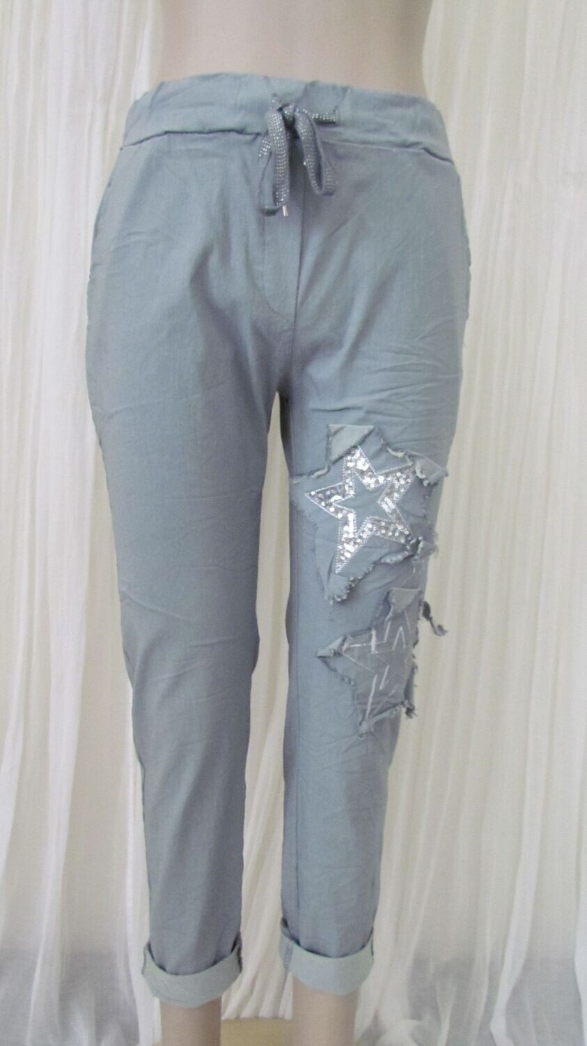 Grey Star Stretch Pants