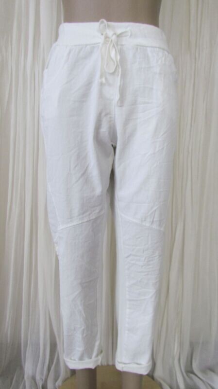 White Cotton Joggers White Cotton Joggers