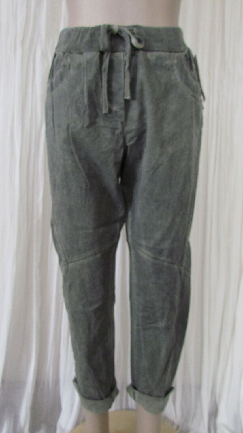 Khaki Cotton Joggers