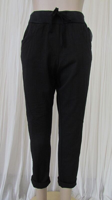 Black Cotton Joggers Black Cotton Joggers