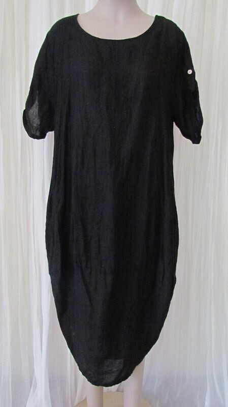 Plain Black Linen Dress Plain Black Linen Dress