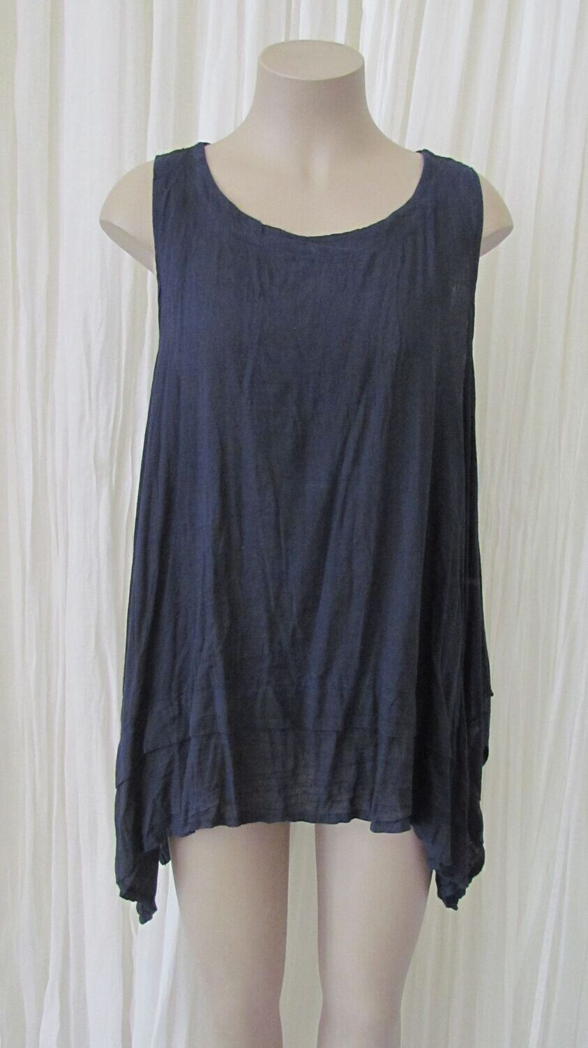 Navy Linen Tunic