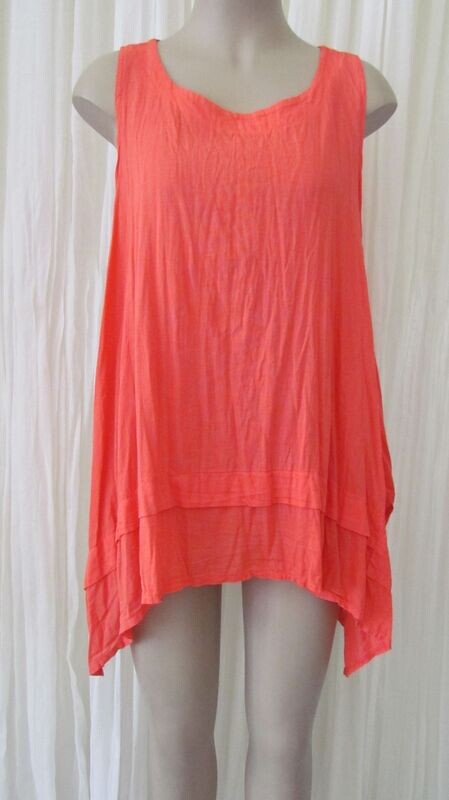 Coral Linen Tunic