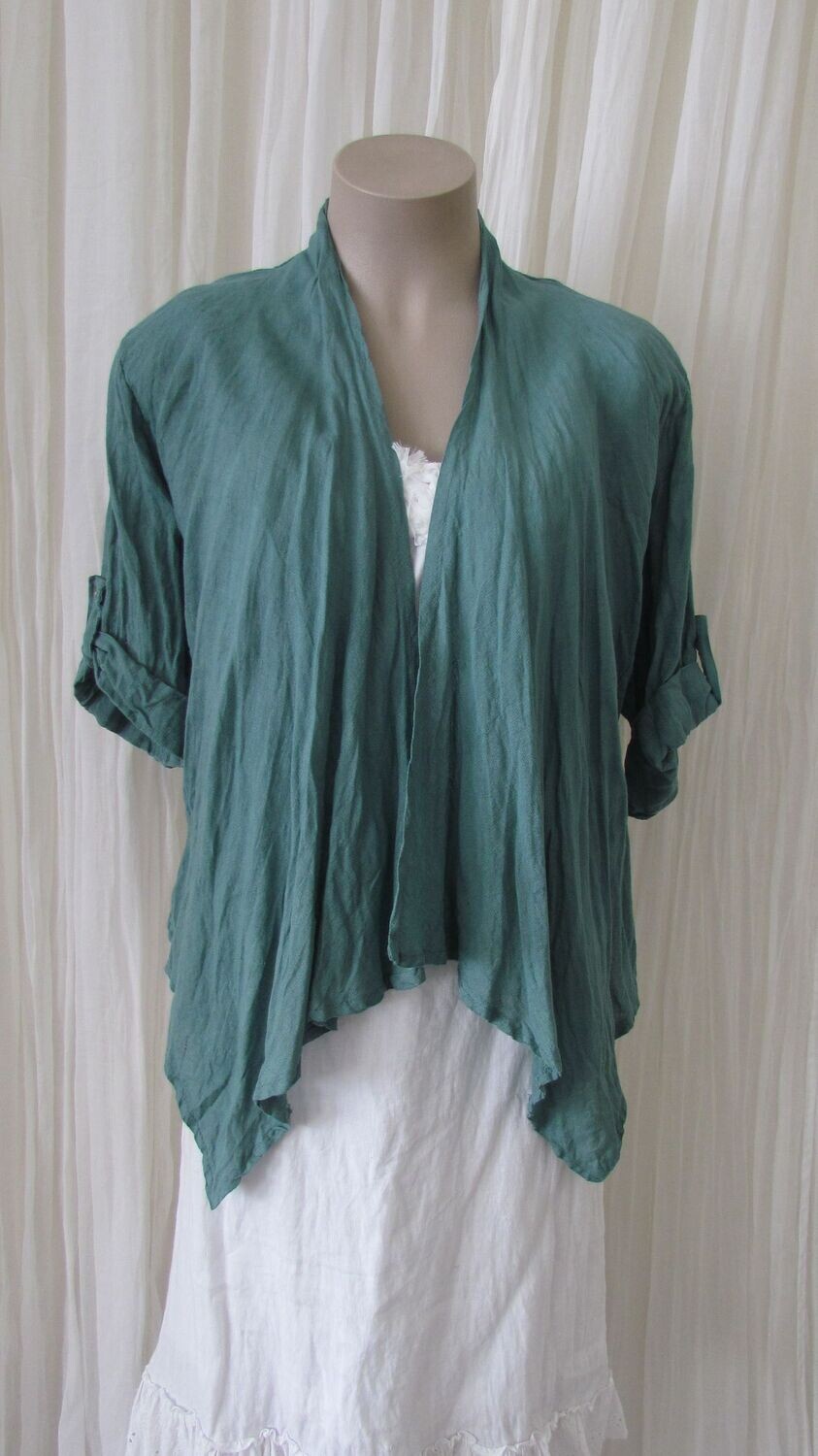 Ocean Blue Openfront Waterfall Jacket