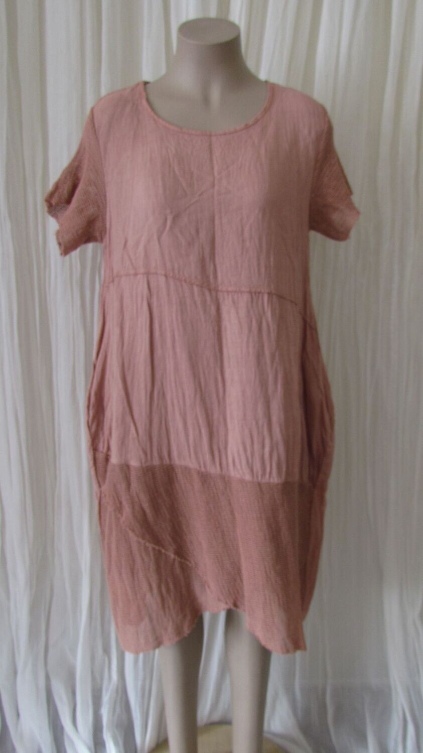 Sugar Poppy Plain Mesh Linen Dress