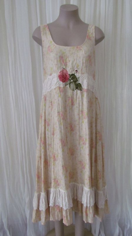 Country Floral Frilled Lace Dress