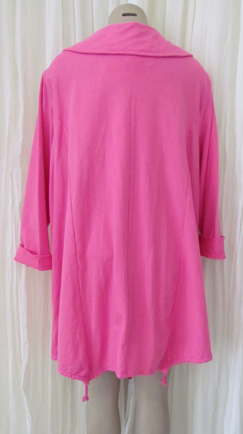 Fuchsia Cotton Oversized Top