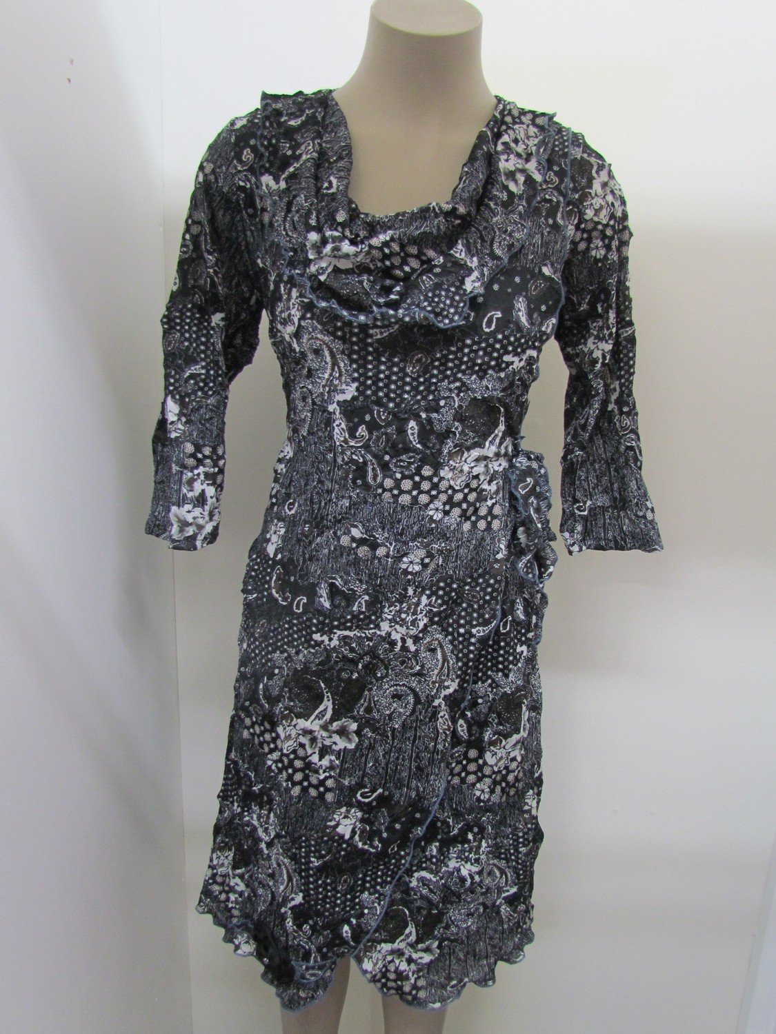 Multi crush wrap Dress