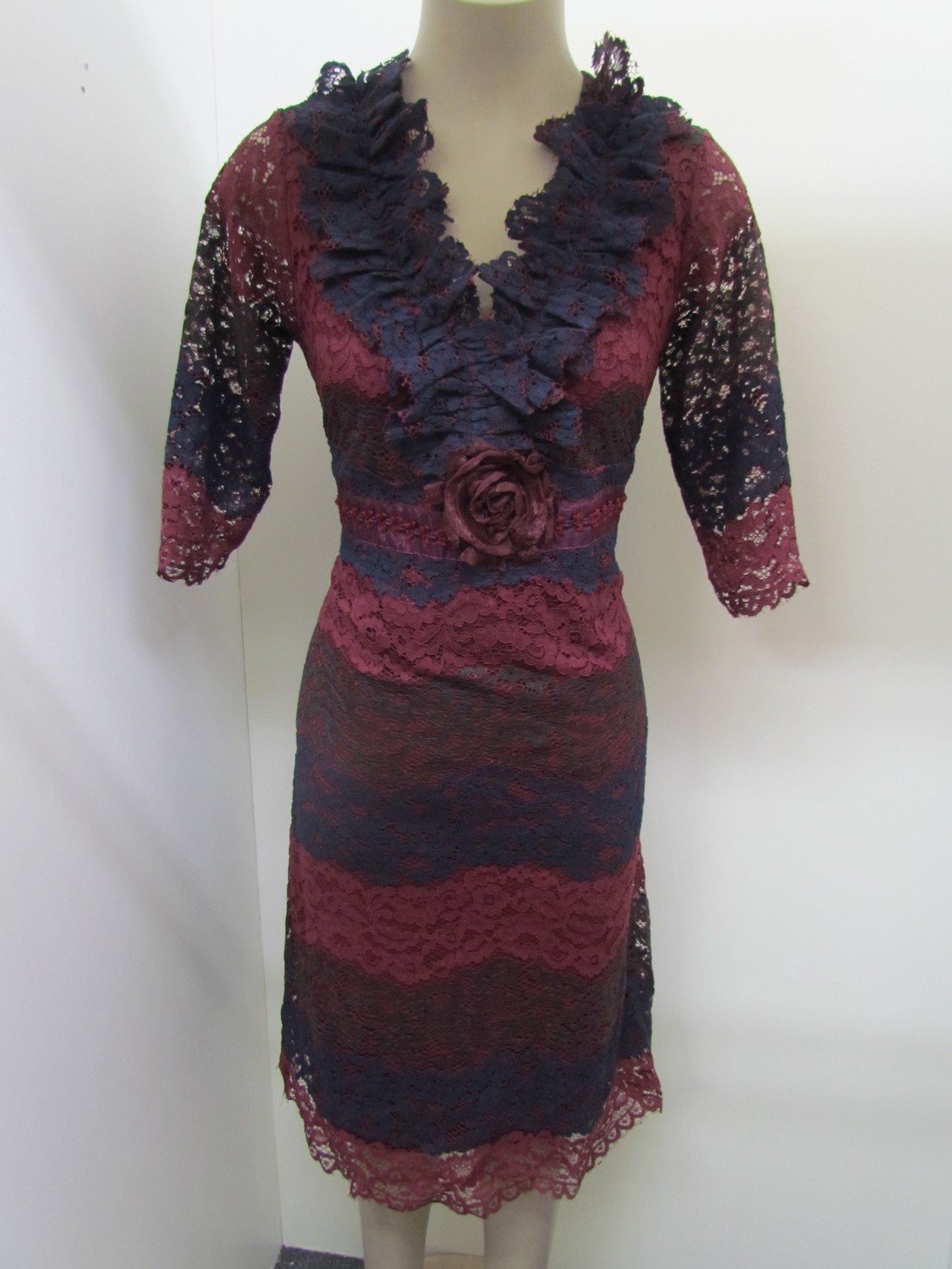 Black cherry lace dress